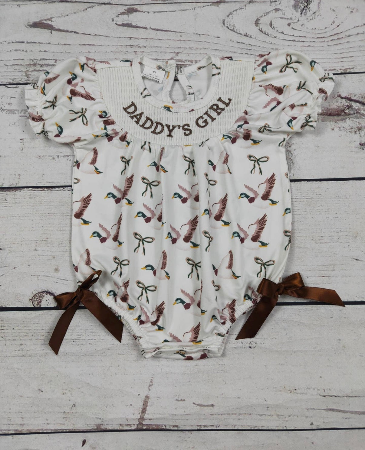 Daddy’s Girl Smocked Bubble - PREORDER