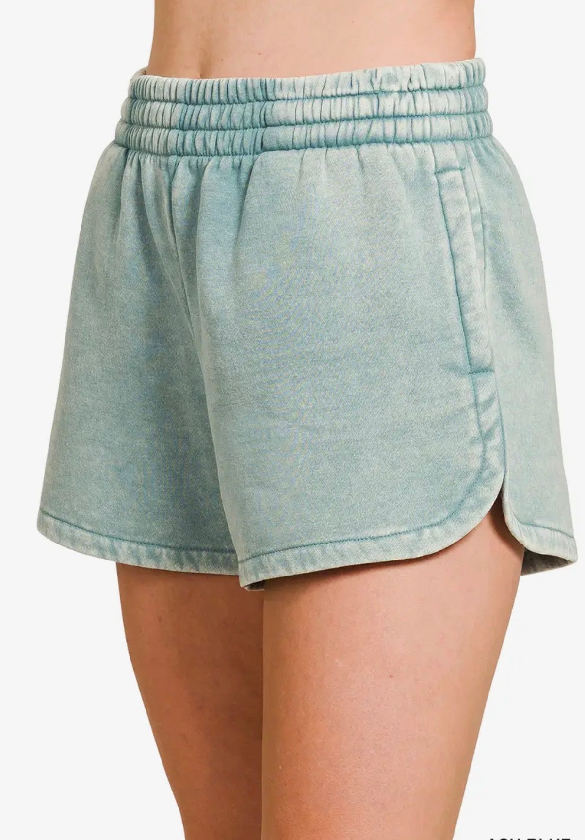 Acid Wash Fleece Shorts - PREORDER