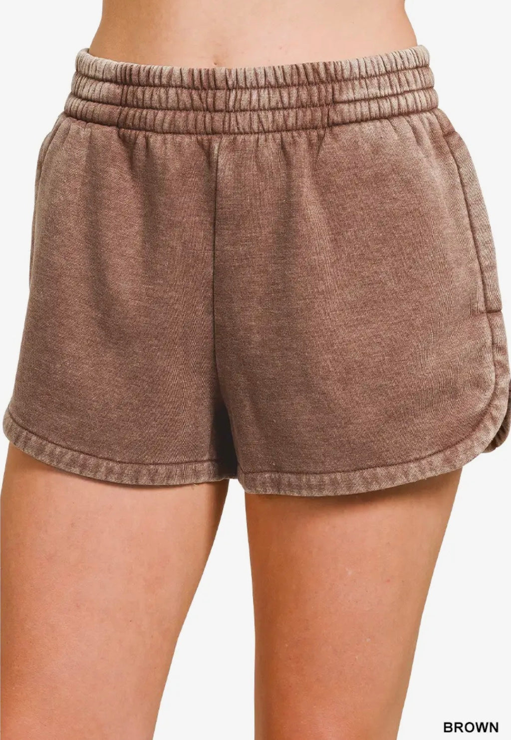 Acid Wash Fleece Shorts - PREORDER